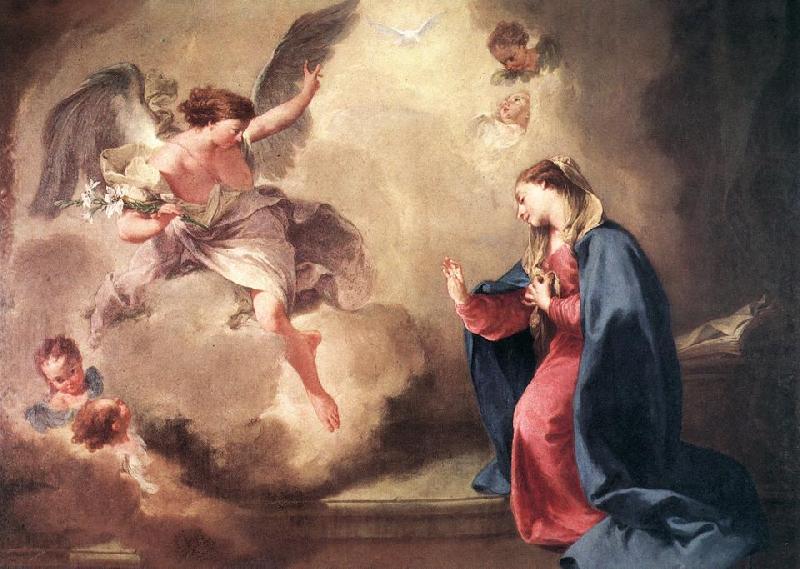 PITTONI, Giambattista Annunciation ery oil painting picture